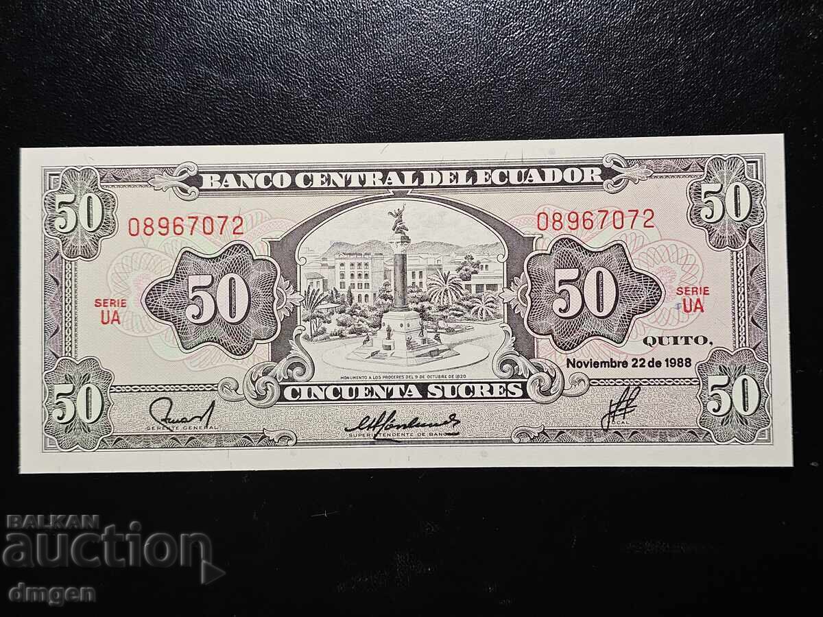 50 sucre Ecuador 1988 UNC 50 sucre Ecuador 1988 UNC