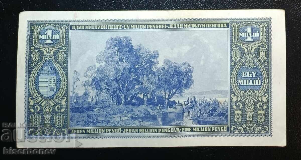 Flămând, Ungaria, 1 milion pengő, 1945, XF/aUNC cu preț € 7.16 | 14.00 BGN