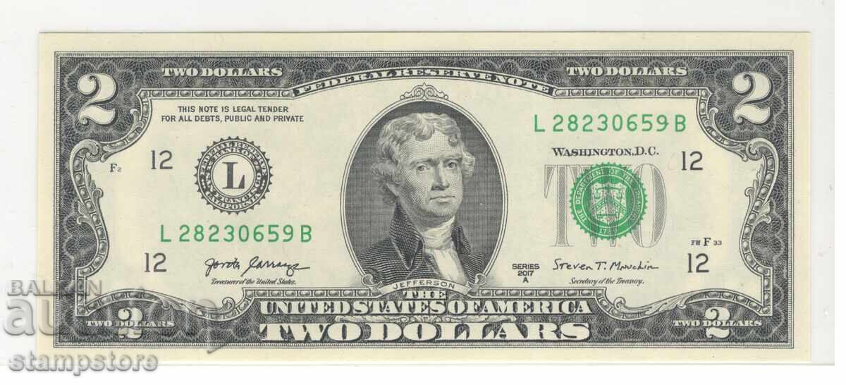 САЩ - 2 $ 2017 г