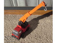 Παλιό Βουλγάρικο παιχνίδι φορτηγό γερανός μικρό από την σοσιαλιστική εποχή