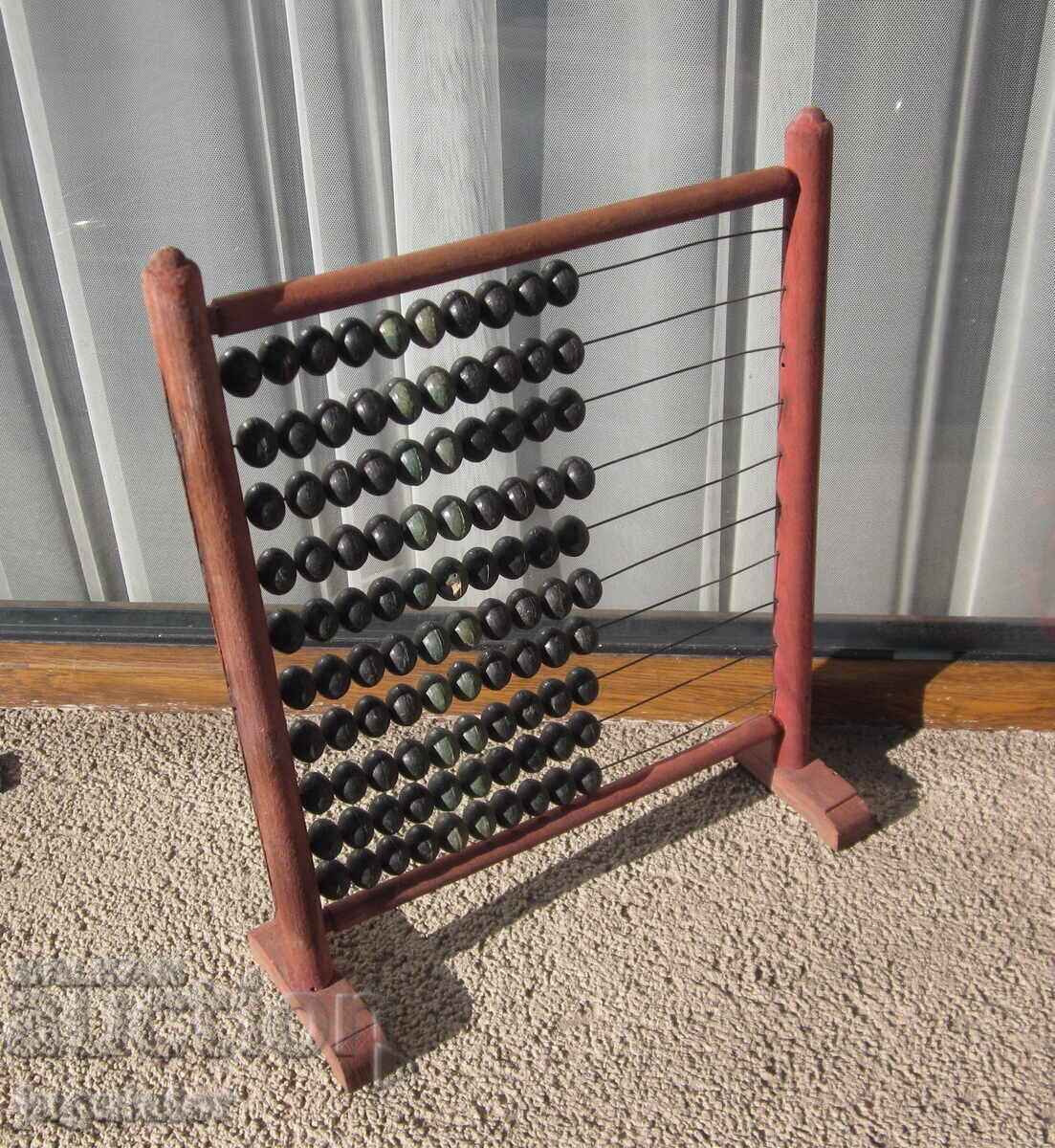 Delivery of Antique Bulgarian wooden abacus in very good condition