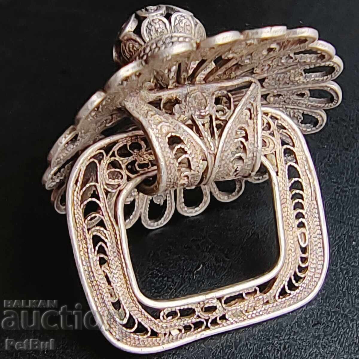 Old Decorative Silver Pacifier Filigree, Christening Gift with price € 150.00 | 293.37 BGN