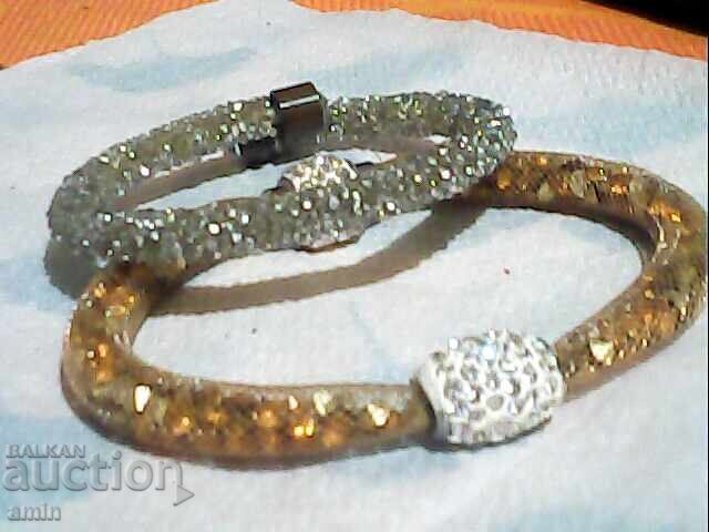 2 buc brățări frumoase cu cristale 2 buc brățări frumoase cu cristale