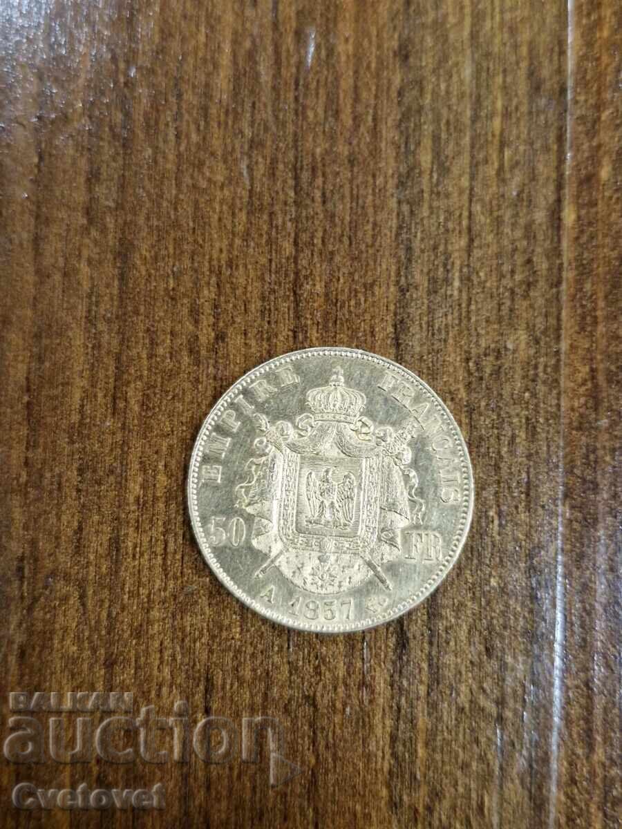 50 franci 1857A cu preț € 2799.81 | 5475.95 BGN 50 franci 1857A cu preț € 2799.81 | 5475.95 BGN