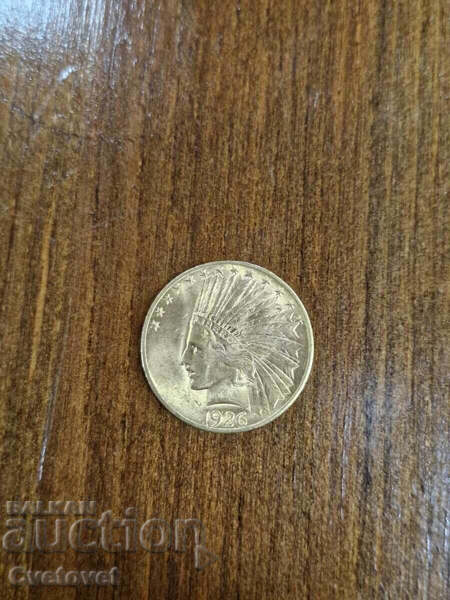 Licitație 10 Dolari 1926 Licitație 10 Dolari 1926