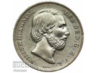 Ολλανδία 1 Γκίλντερ 1856 μ.Χ. Γουλιέλμος Γ'
