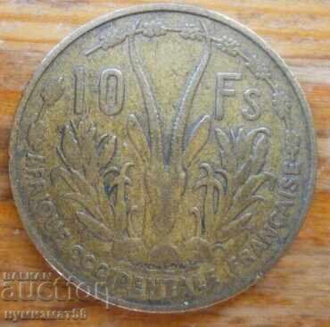 10 франка 1956 г - Западна Африка (Френска колония) 10 франка 1956 г - Западна Африка (Френска колония)