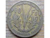 10 Φράγκα 1956 - Δυτική Αφρική (Γαλλική Αποικία)