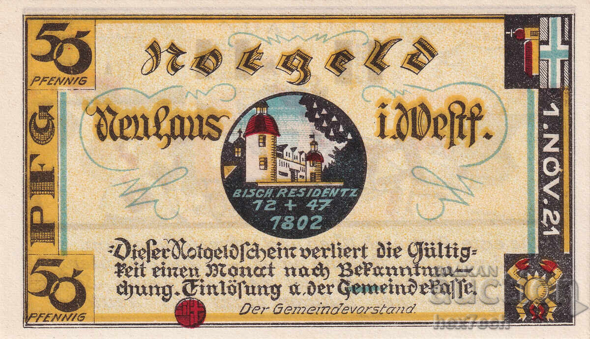 ❤️ Germania Neuhaus (Westfalen) 1921 50 pfennig UNC noua ❤️ cu preț € 2.04 | 3.99 BGN ❤️ Germania Neuhaus (Westfalen) 1921 50 pfennig UNC noua ❤️ cu preț € 2.04 | 3.99 BGN