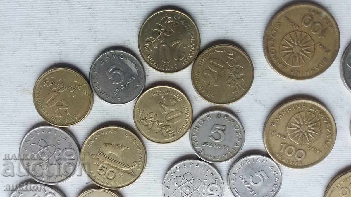 LOT OF VARIOUS GREEK DRACHMAS, 20 PIECES - 5