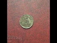Germania Imperiu 5 pfennig 1916