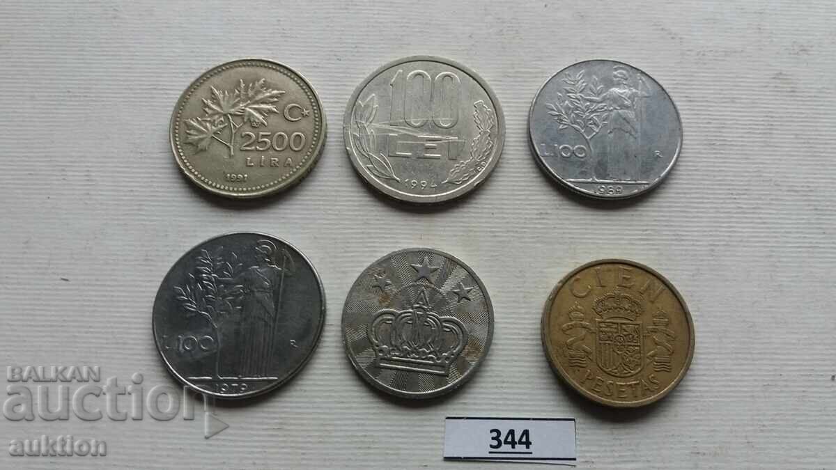 Аукцион ЛОТ ОТ 6 БРОЯ ЧУЖДЕСТРАННИ МОНЕТИ ОТ ЦЯЛ СВЯТ