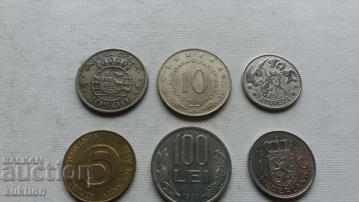 Livrarea LOT DE 9 MONEDE STRĂINE DIN LUME