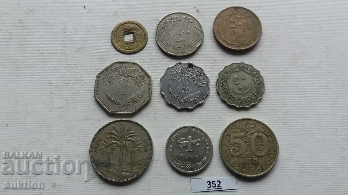 LOT DE 9 MONEDE ARABE