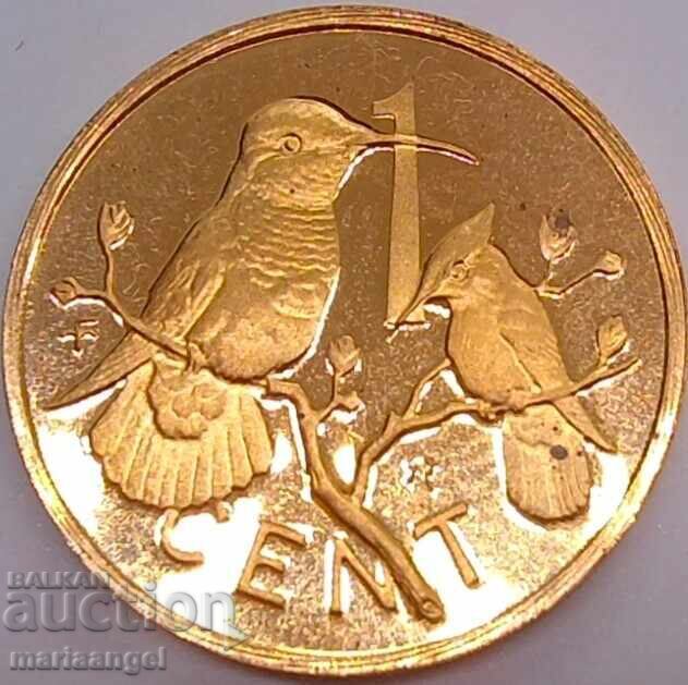 Παράδοση 1 tsent 1973 PROOF UNC Βρετανικές Παρθένοι Νήσοι