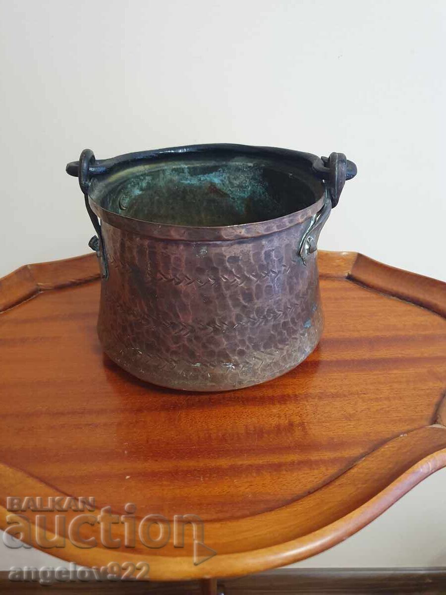 Παράδοση Παλιό χάλκινο φλιτζάνι χειροποίητο!!!