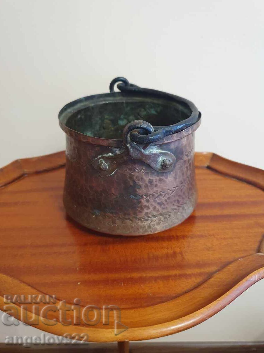 Παλιό χάλκινο φλιτζάνι χειροποίητο!!! - 5
