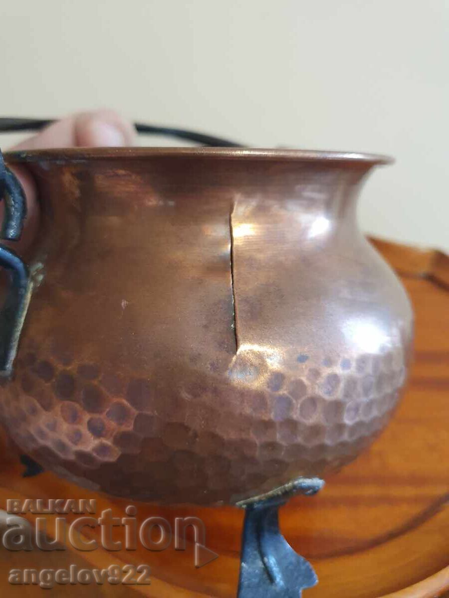 Παλιό χάλκινο φλιτζάνι χειροποίητο!!! - 5
