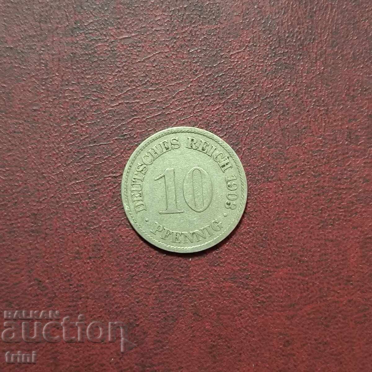German Empire 10 Pfennig 1903