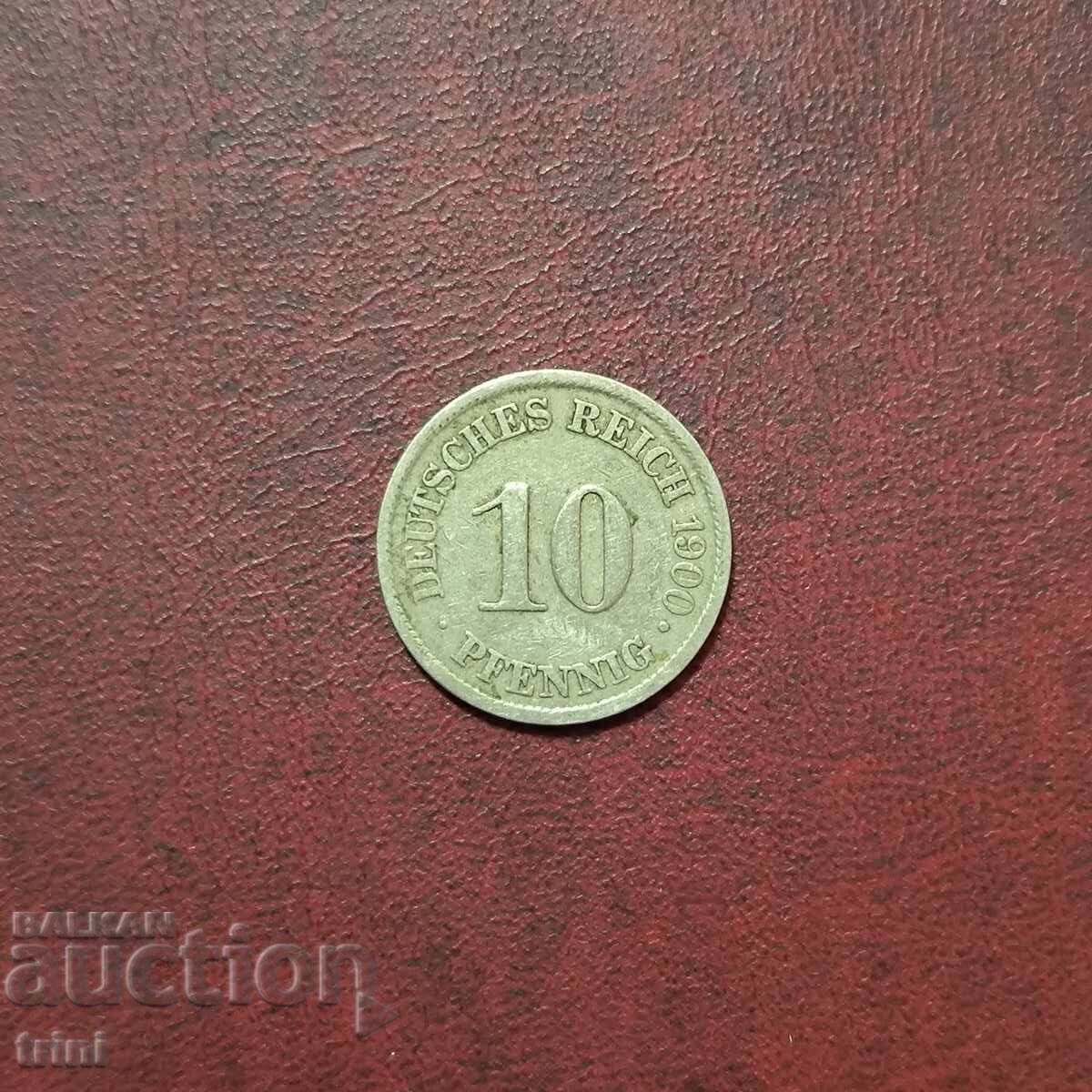 German Empire 10 Pfennig 1900