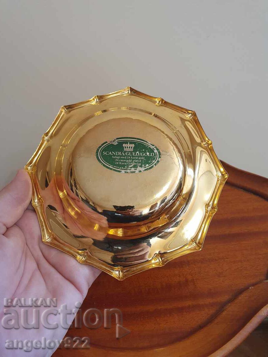 Красива метална бонбониера с 24 каратово златно покритие!!! - 5 Красива метална бонбониера с 24 каратово златно покритие!!! - 5