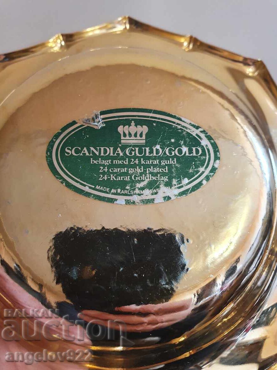 Красива метална бонбониера с 24 каратово златно покритие!!! - 6 Красива метална бонбониера с 24 каратово златно покритие!!! - 6