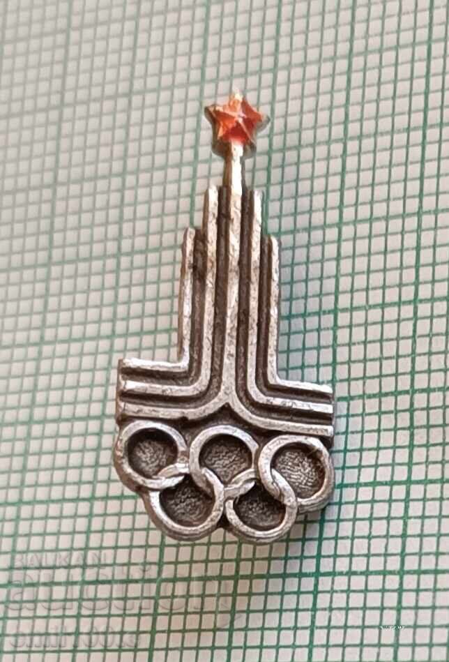 Значка- Олимпиада Москва 1980