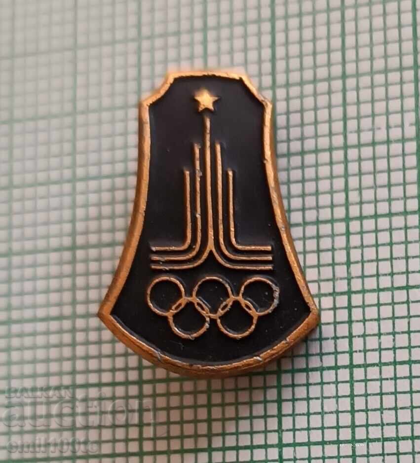Значка- Олимпиада Москва 1980