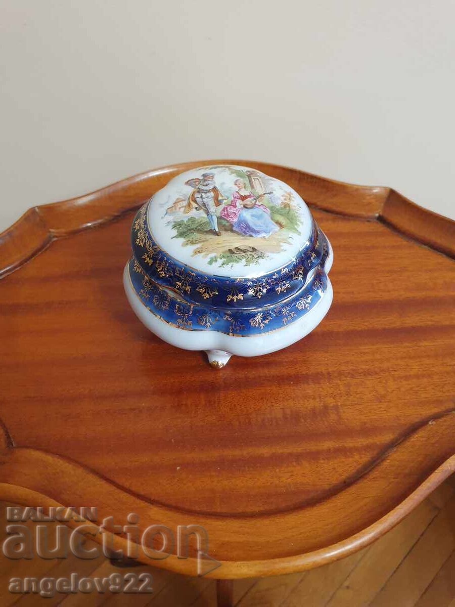 Γερμανικό πορσελάνινο κουτί κοσμημάτων PM