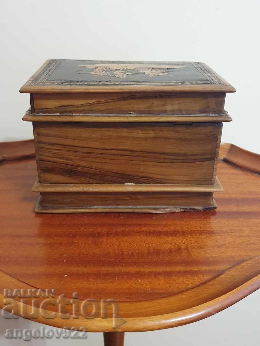 Όμορφο παλιό ξύλινο κουτί κοσμημάτων!!! - 6