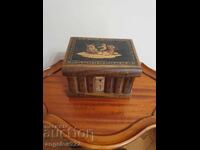 Frumoasă cutie veche de bijuterii din lemn!!!