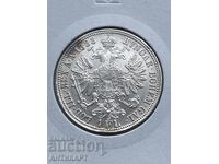 Silver coin Austria 1 Florin 1888 Excellent