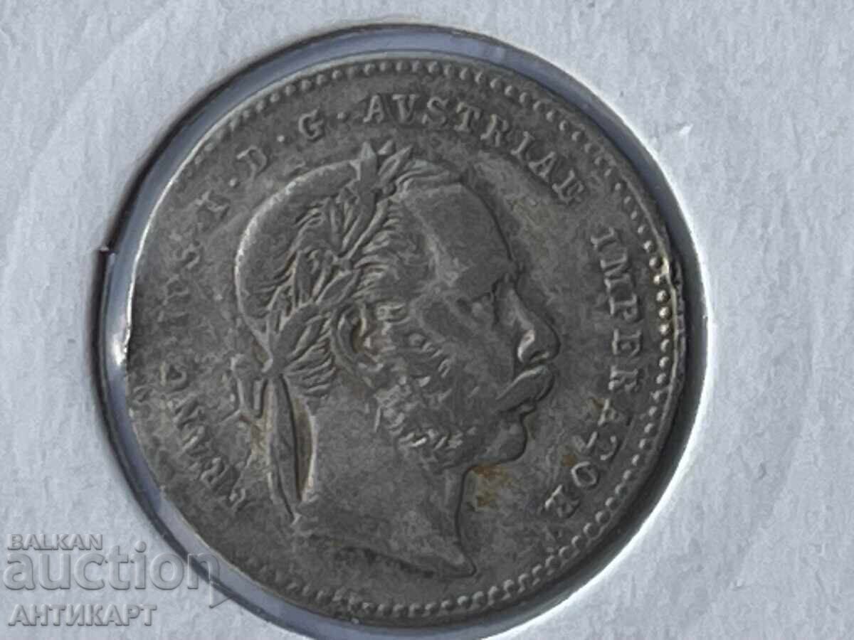 2 monede rare de argint Austria 10 și 20 creițari 1872,1868 - 5 2 monede rare de argint Austria 10 și 20 creițari 1872,1868 - 5