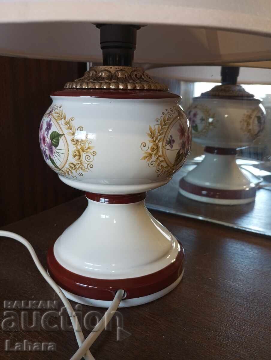 Lampă de noapte, de masă, din porțelan, frumoasă - 6 Lampă de noapte, de masă, din porțelan, frumoasă - 6