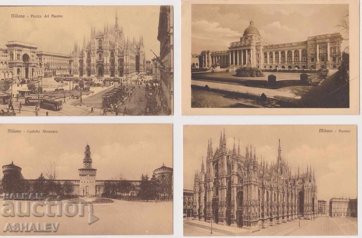 Италия-Милано 4 кар.непътували 1930 Италия-Милано 4 кар.непътували 1930