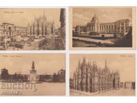 Ιταλία-Μιλάνο 4 καρ.αχρησιμοποίητες 1930