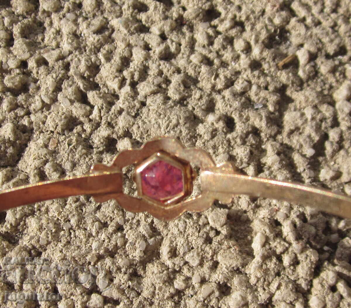 Antique Ladies' Gold-Plated Bracelet, Doublé, with Ruby with price € 61.36 | 120.01 BGN