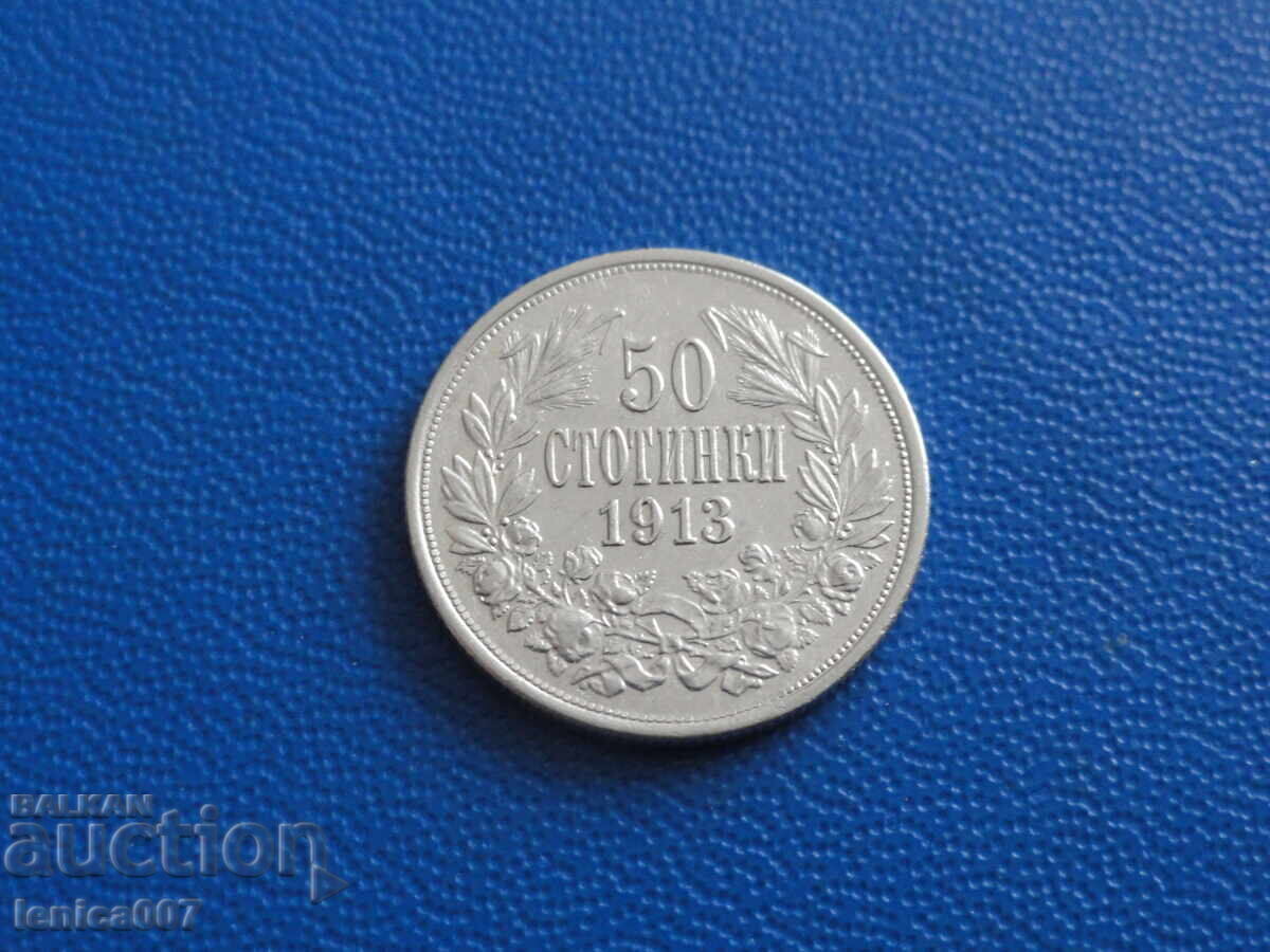 Licitație Bulgaria 1913 - 50 stotinki (Ag)
