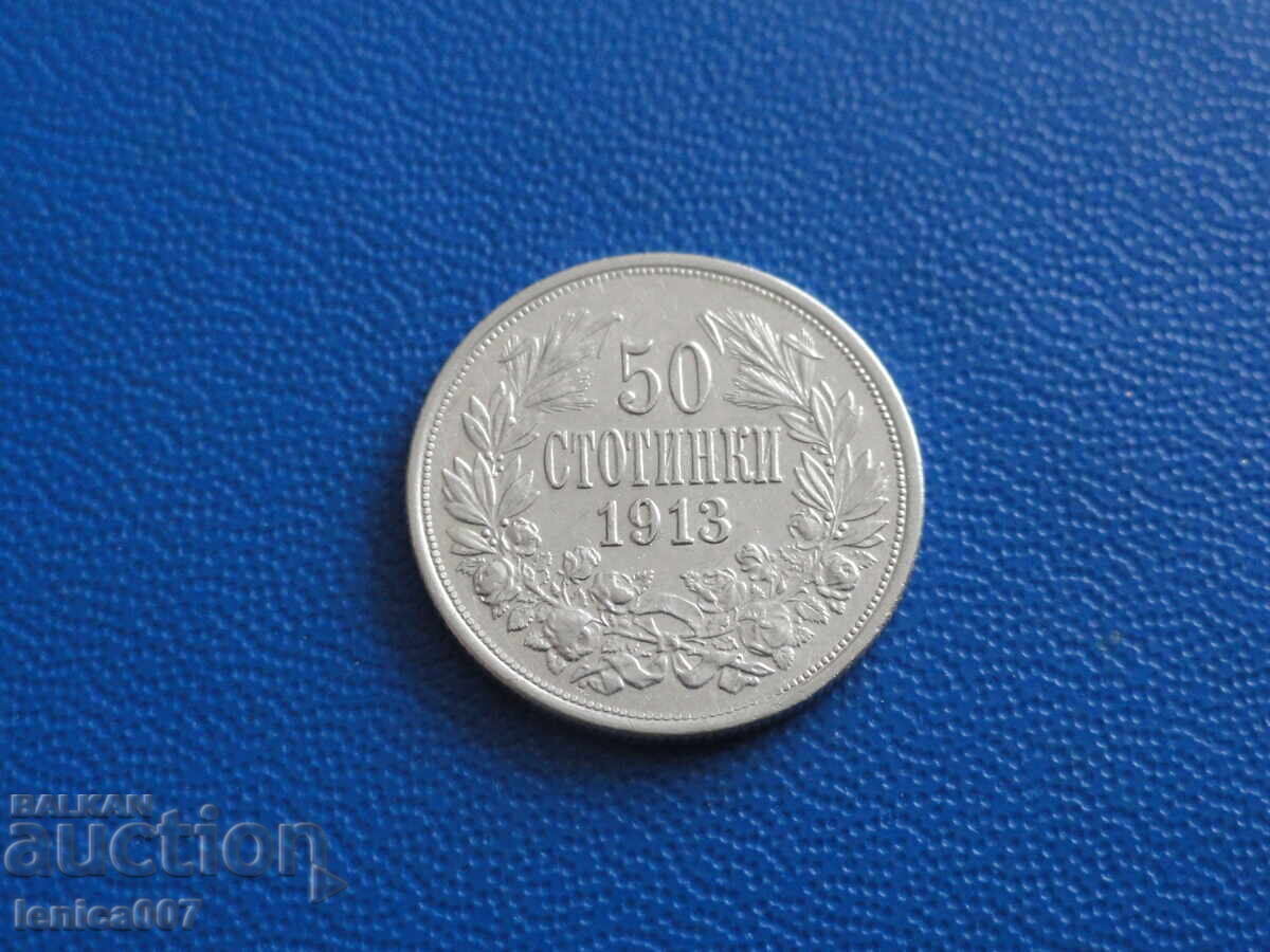Bulgaria 1913 - 50 stotinki (Ag)