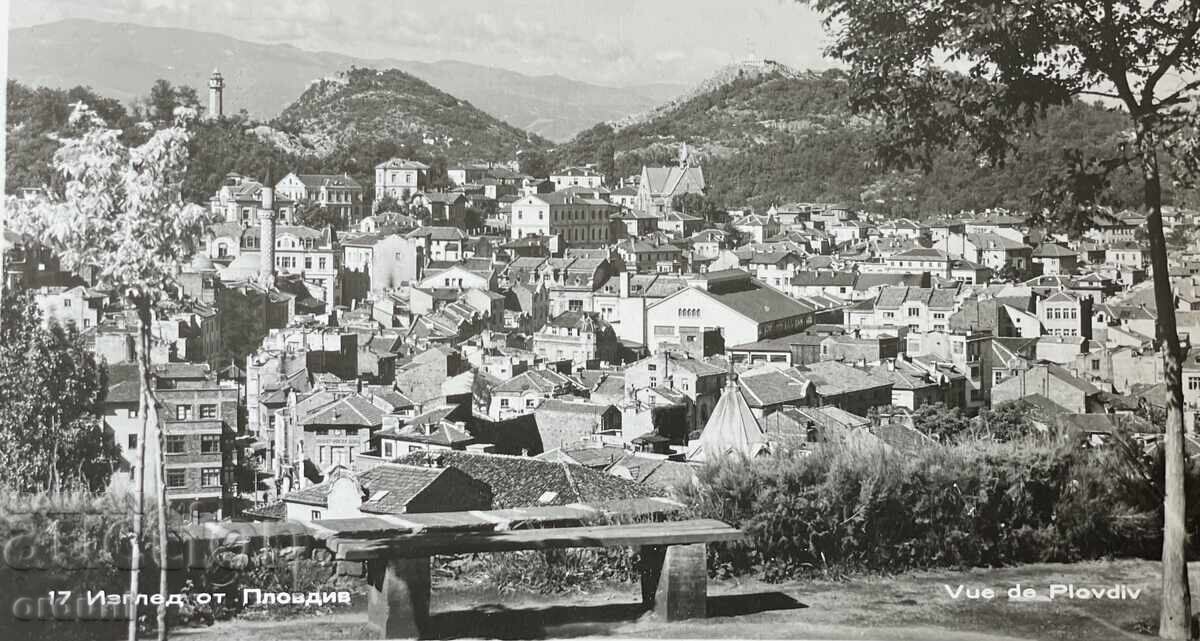 5264 Bulgaria postcard city Plovdiv view from the 50s with price € 5.11 | 9.99 BGN