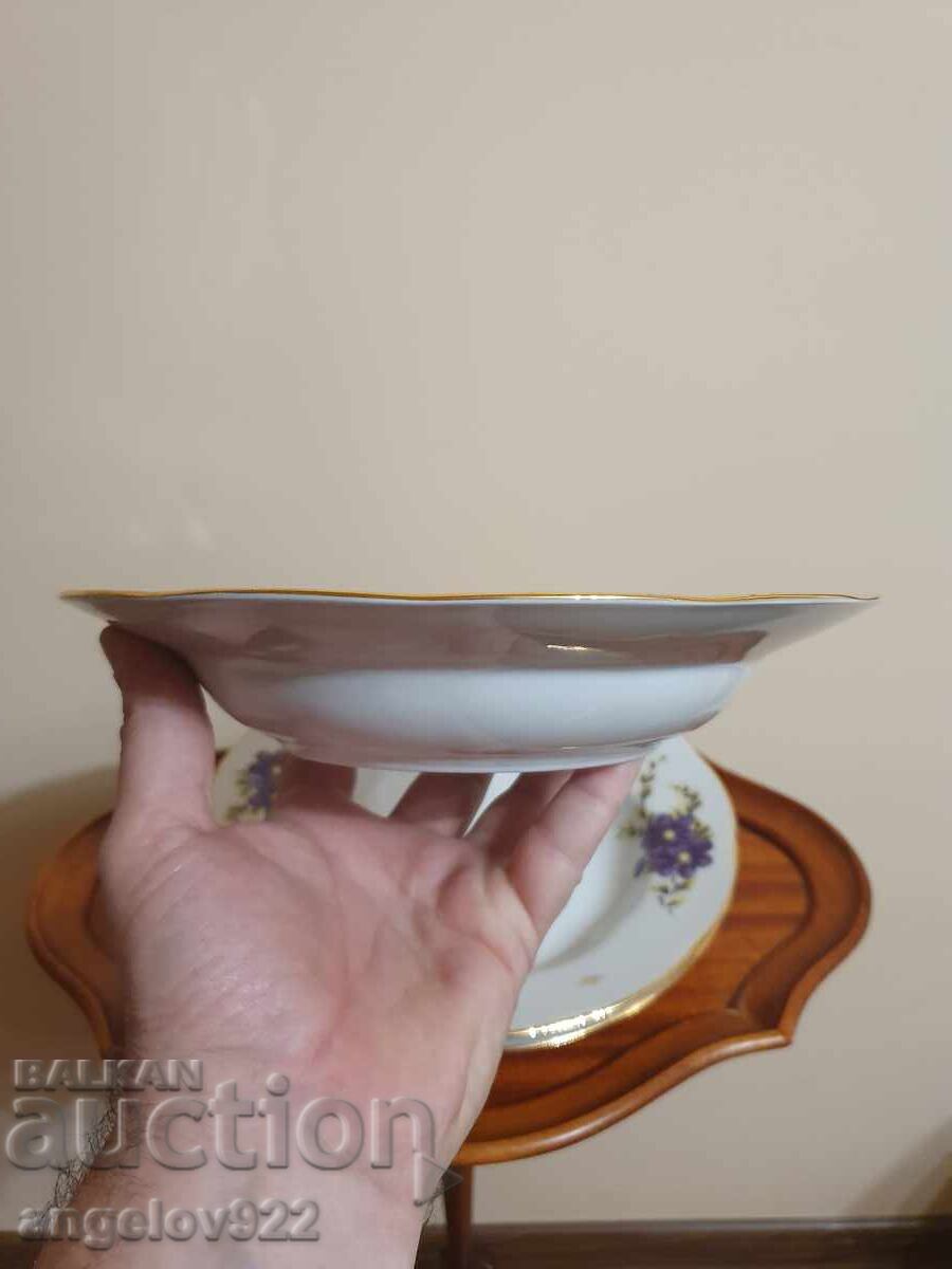 Licitație 3 bucăți farfurii adânci din porțelan rusesc!!!