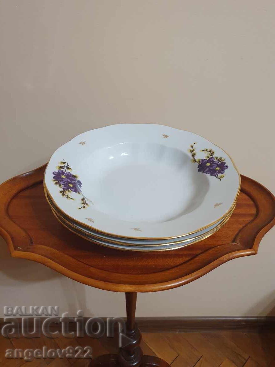 3 bucăți farfurii adânci din porțelan rusesc!!!