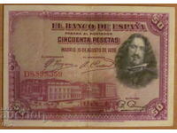 50 PESETAS 1928, SPANIA