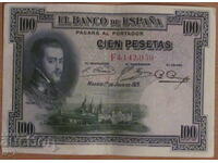 100 PESETAS 1925, SPANIA