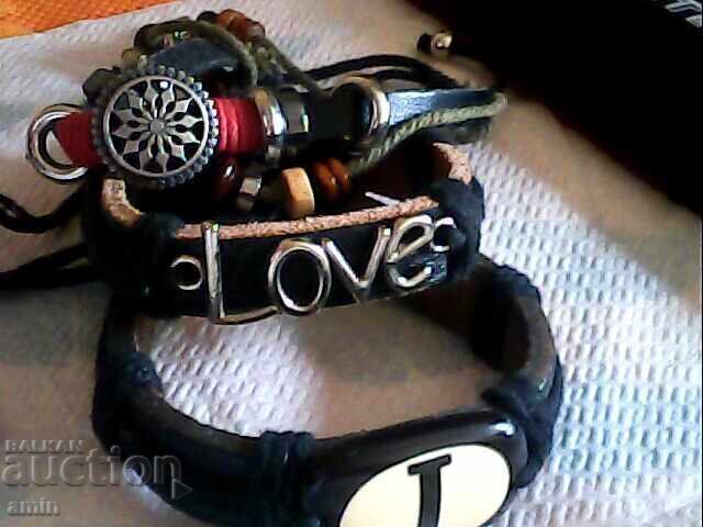 Beautiful leather bracelets