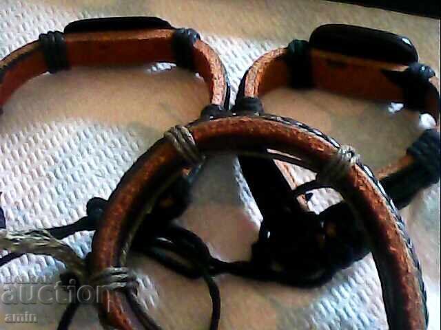 Beautiful leather bracelets with price € 5.11 | 9.99 BGN