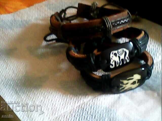 Beautiful leather bracelets