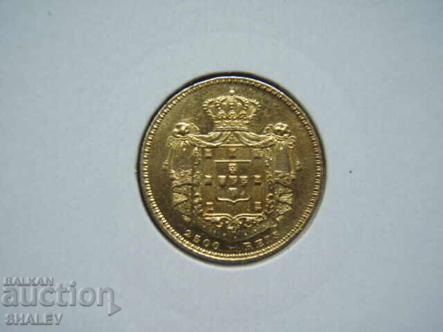 2500 Reis 1851 Portugal - AU (gold) with price € 789.89 | 1544.90 BGN 2500 Reis 1851 Portugal - AU (gold) with price € 789.89 | 1544.90 BGN