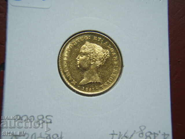 2500 Reis 1851 Portugal - AU (gold) - 5 2500 Reis 1851 Portugal - AU (gold) - 5