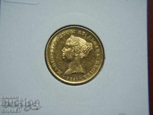 2500 Reis 1851 Portugal - AU (gold) - 6 2500 Reis 1851 Portugal - AU (gold) - 6